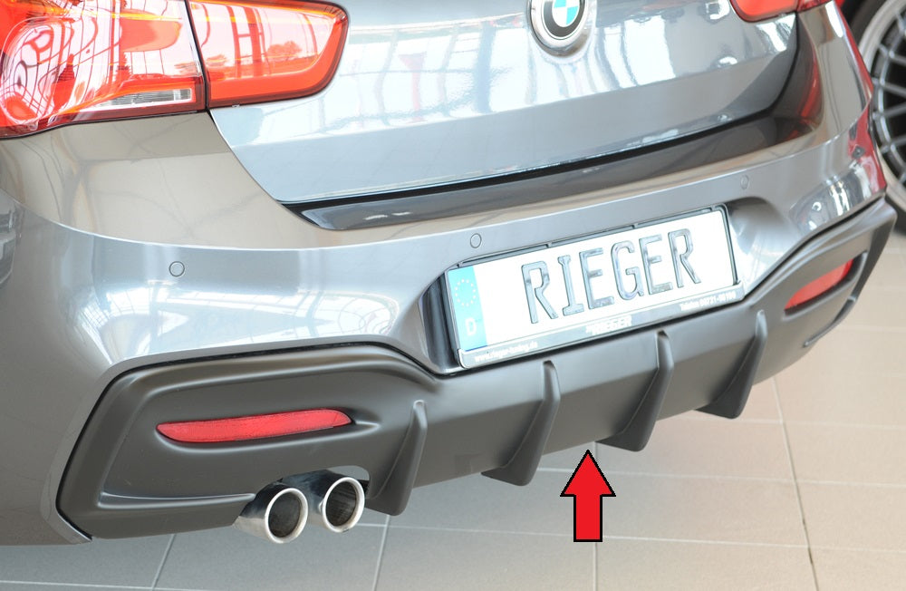 Rieger 00035069 Rear Skirt Insert Only For M-Series Rear Bumper, Not M135I / M140I