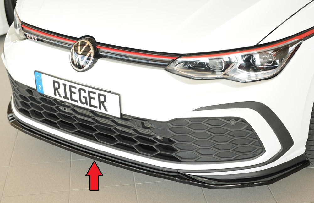 Rieger 00088290 Front Splitter Only For Gti/Gtd/Gte For Original Frontbumper