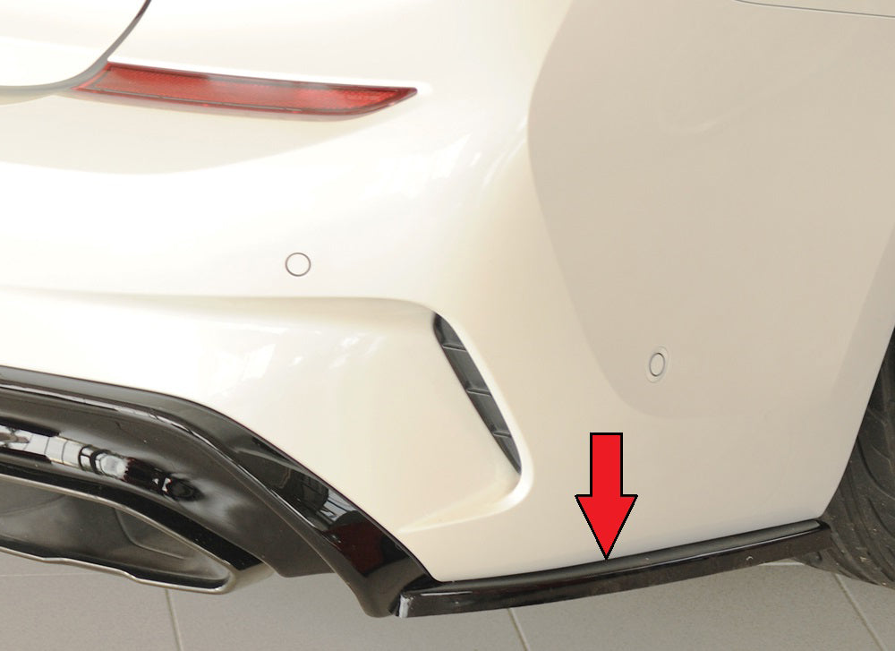 Rieger 00088372 Rear Skirt Approach Laterally, Right For Rieger Rear Skirt Insert (Only M340I / M340D)