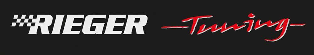 Rieger 00191096 Sticker "Tuning" Frontscheibe Schwarz / Rot