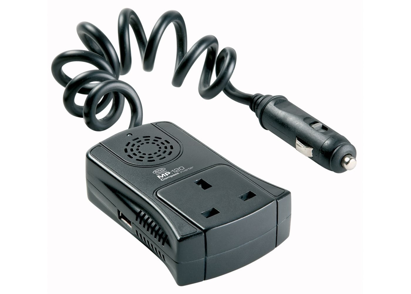 RING RINV120 12V DC to 240V AC, 120W MP120 Compact Inverter With USB Socket - Single Socket