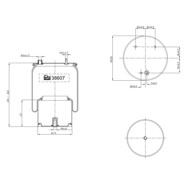 FEBI FE38607 Air Suspension Bellow