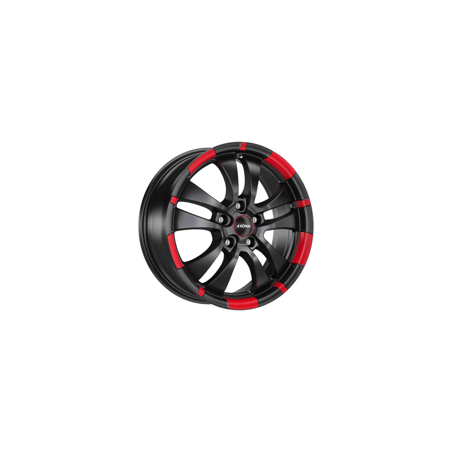 Ronal R59 MCR 7x16 ET40 59R6705.08X/MCR Jetblack - Red Rim Wheel