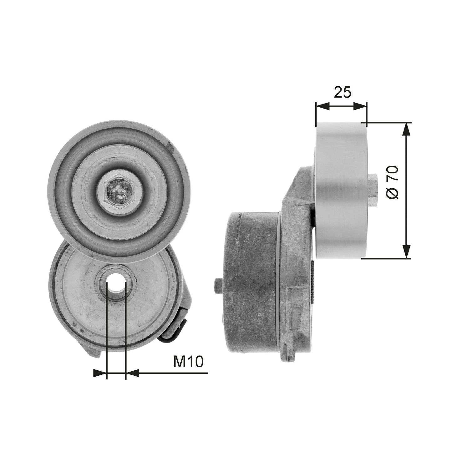 GATES GATT38656 V-Ribbed Belt Tensioner Lever