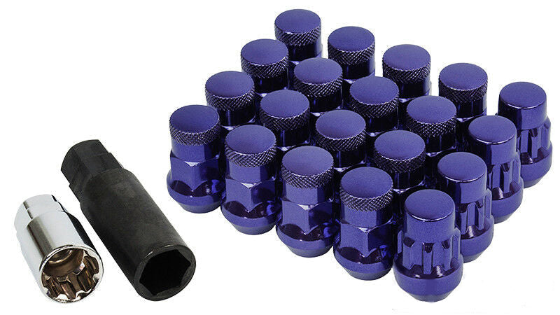 MUTEKI 32905DG LUG NUTS KIT SR48 12X1.25 48MM DARK GREEN CHROME (OPEN END)