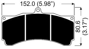 AP RACING CP5070D54-APF404 PAD SET (4)-17,00T