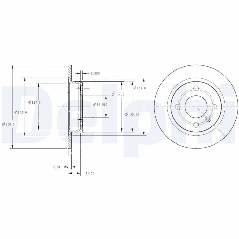 DELPHI BG2732 Brake Disc .