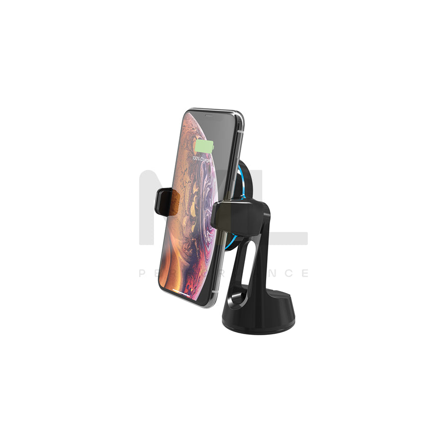SCOSCHE MagicGrip, Window/Dash 8088 Car phone holder with ball joint, with wireless charger, windscreen, with USB plug (type C), universal 360°