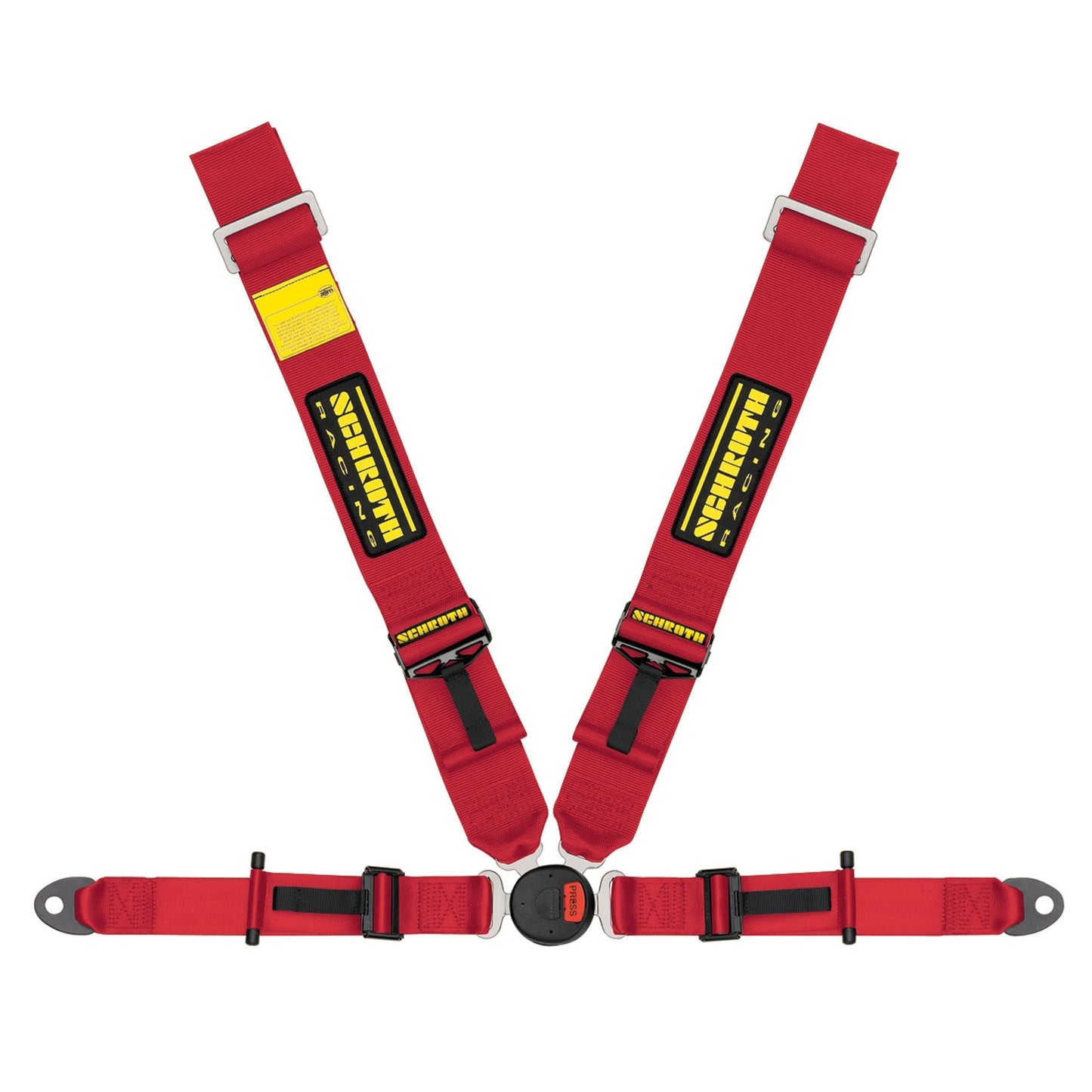 SCHROTH 91158A-2 SEAT BELT LOTUS 2-FE 4-POINT LEFT, ASM, FIA, RED