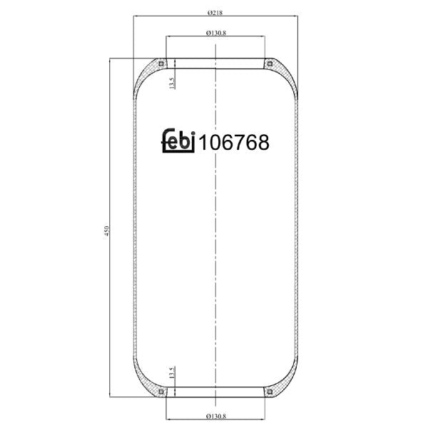FEBI FE106768 Air Suspension Bellow