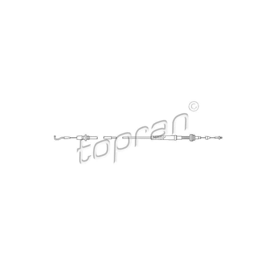 TOPRAN 103 603 Throttle Cable