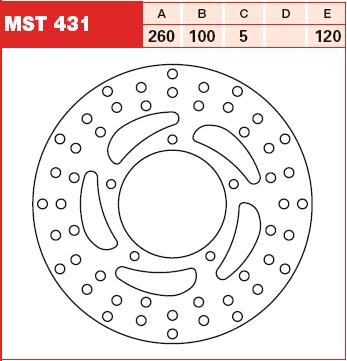 TRW MOTO MST431 Brake Disc