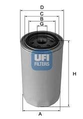 UFI 80.044.00 Hydraulic Filter, Steering System