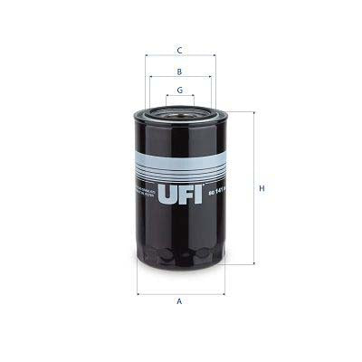 UFI 80.141.00 Filter, Operating Hydraulics