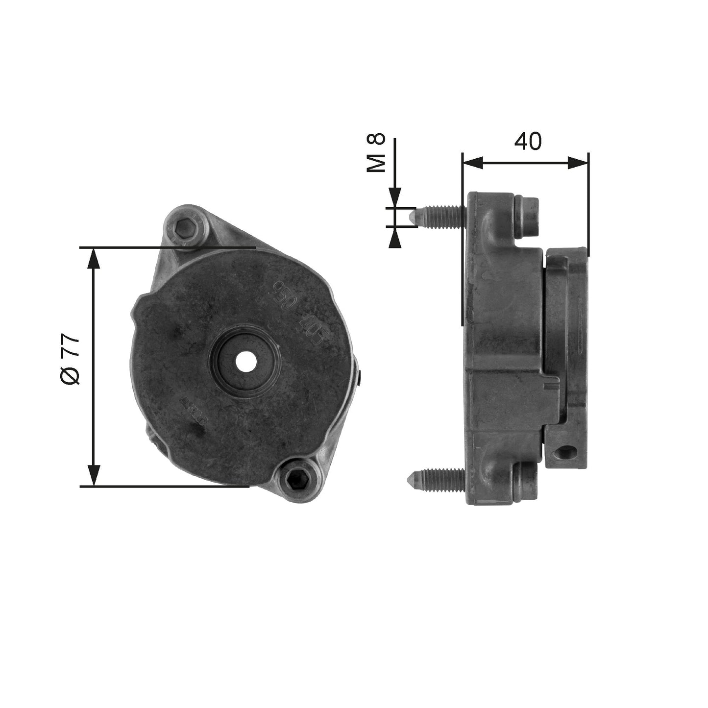 GATES GATT38345 V-Ribbed Belt Tensioner Lever