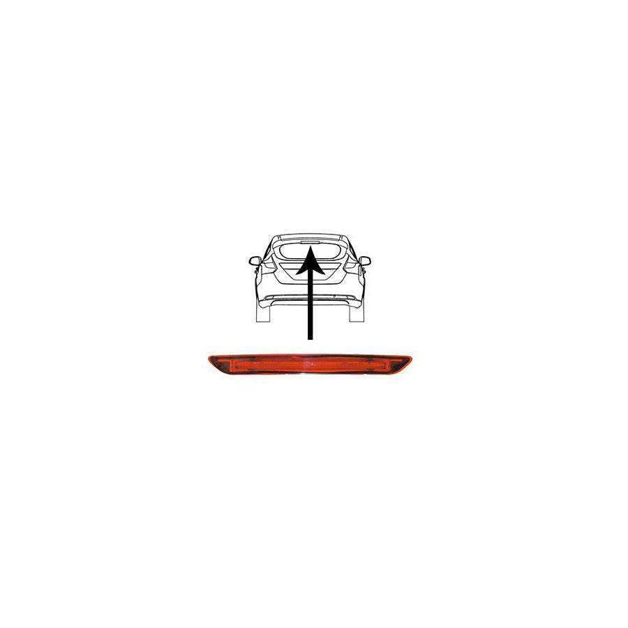 Van Wezel 1945929 Third Brake Light For Ford Focus Mk3 Saloon (Dyb)