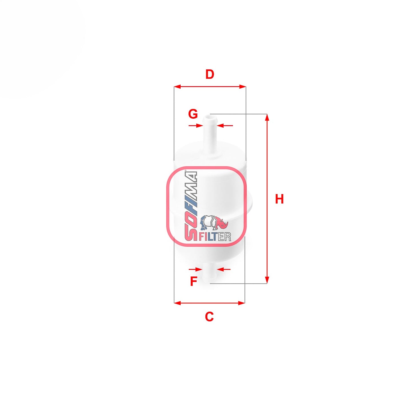 SOFIMA S1028B Fuel Filter