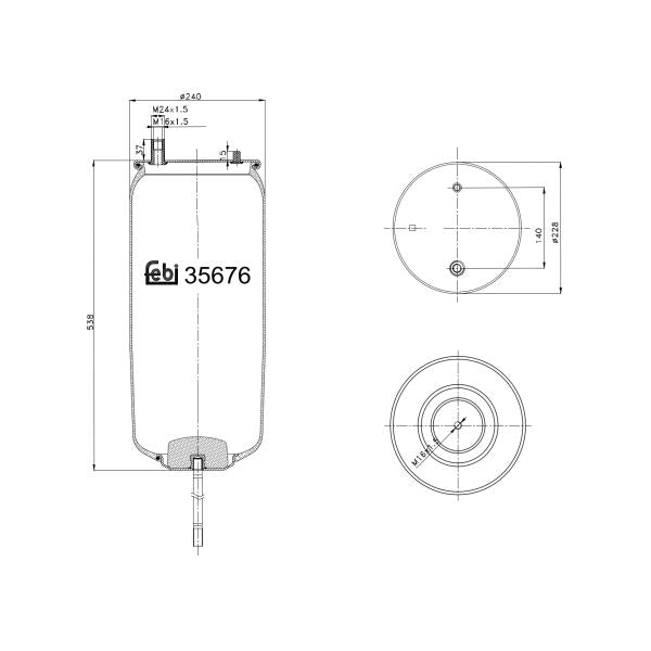 FEBI FE35676 Air Suspension Bellow