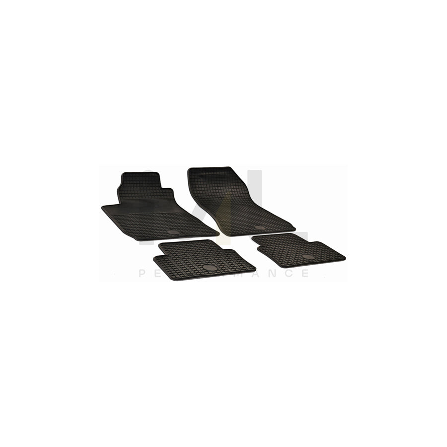 WALSER 50302 Floor mat set for ALFA ROMEO 159 Elastomer, Front and Rear, Quantity: 4, Black
