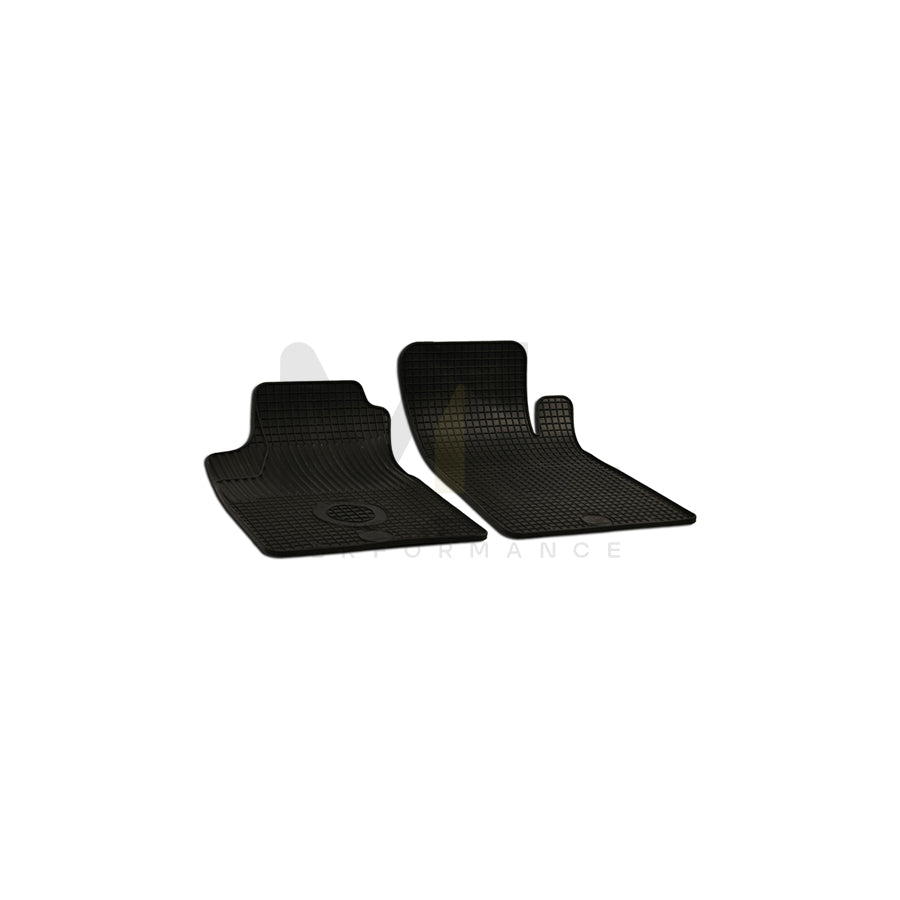 WALSER 50401 Floor mat set for RENAULT KANGOO Elastomer, Front and Rear, Quantity: 4, Black