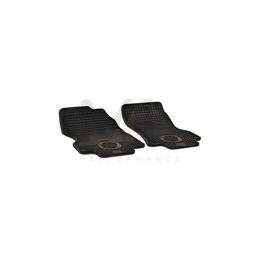 WALSER 50446 Floor mat set for FORD TRANSIT Elastomer, Front, Quantity: 2, Black
