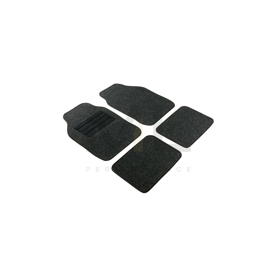 WALSER Regio 29056 Floor mat set Textile, Front and Rear, Quantity: 4, Anthracite