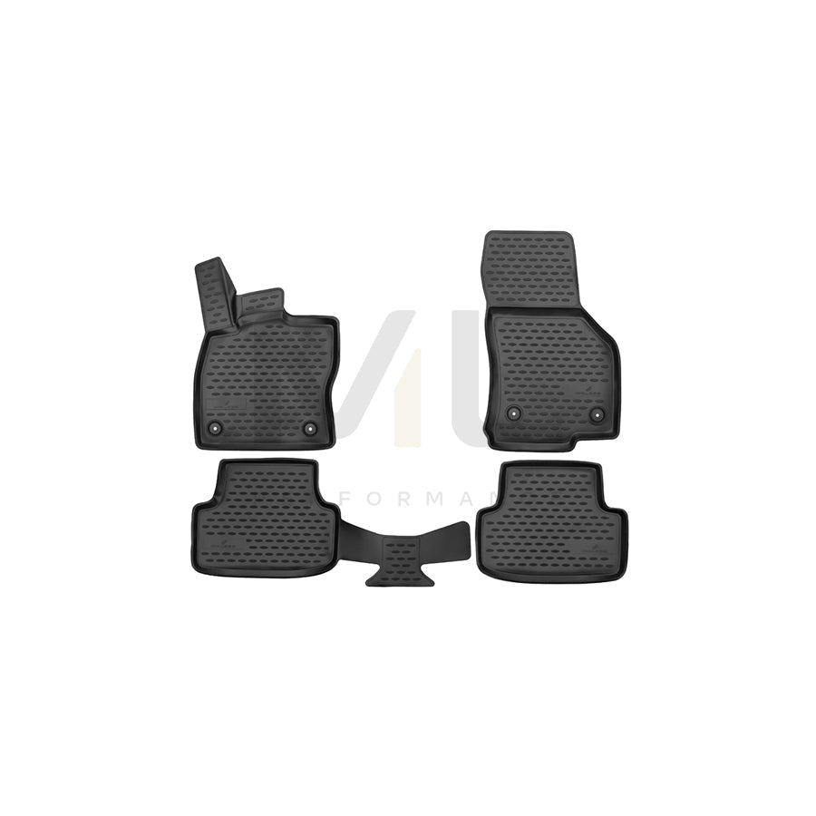 WALSER Tailored, XTR 75144 Floor mat set Elastomer, Front and Rear