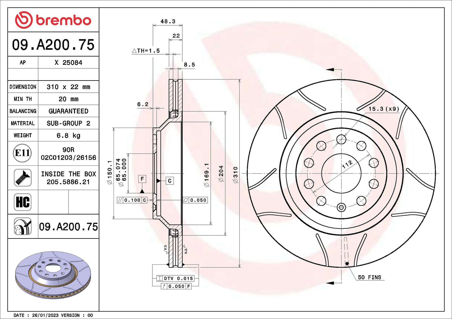 WABCO 6403199222 Disc Brake Caliper Repair Kit