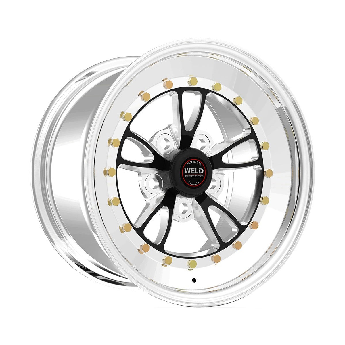 Weld 793P-54272 Full Throttle Wheel 15x4 5x4.75 ET-25 BS1.5 Polished Center - Polished Shell