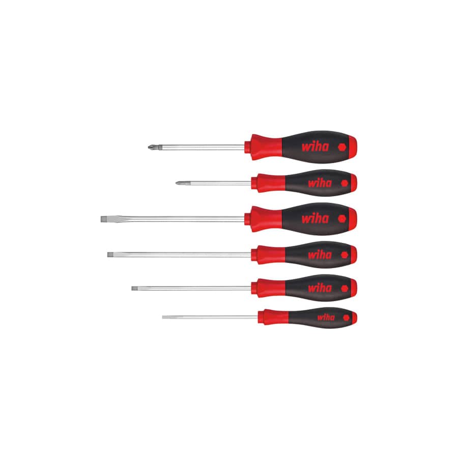Wiha WHA07152 SoftFinish® SL/PH Screwdriver Set, 6 Piece