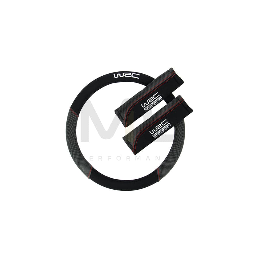 WRC 007595 Steering wheel cover Black, Ø: 35-38cm