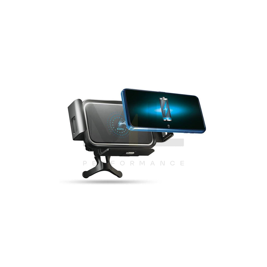 XBLITZ G Pro G PRO Car phone holder 177 mm, with ball joint, with charger, with USB plug (type C), universal