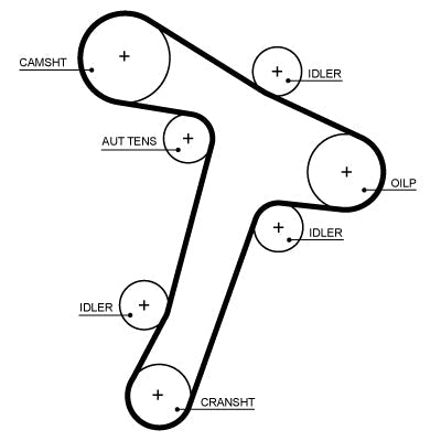 GATES GAT5725XS Timing Belt