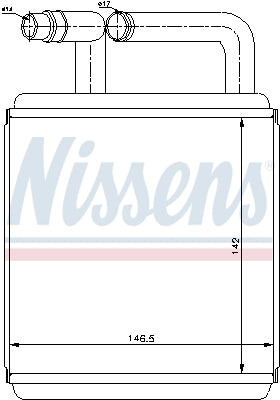 NISSENS NIS77618 Interior Heating Heat Exchanger