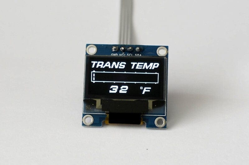 Zada Tech OLED 1.3" Digital Single Transmission Temperature Gauge (Fahrenheit)