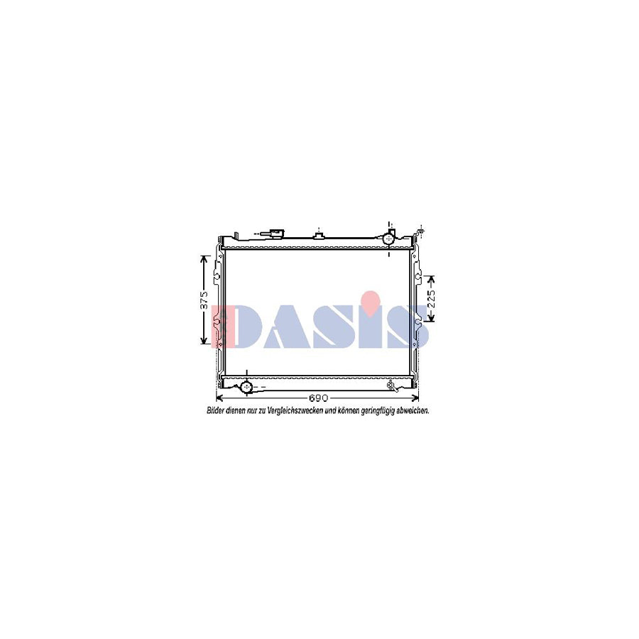 AKS Dasis 110920N Engine Radiator For Mazda Mpv I (Lv)