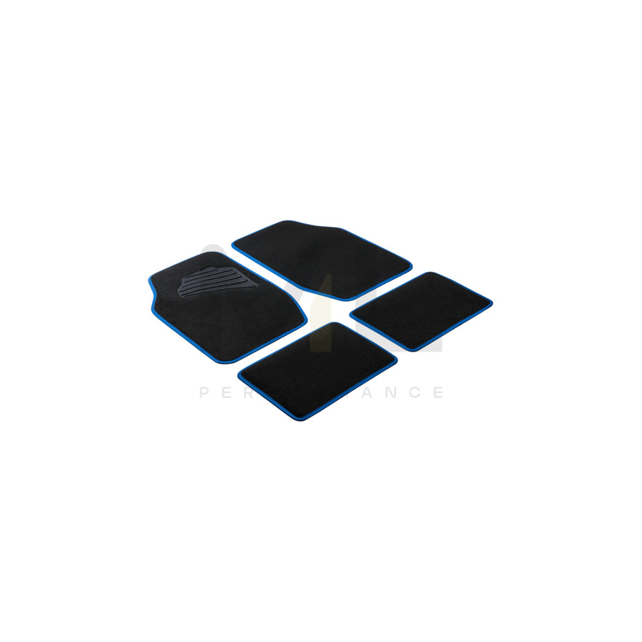 29023 WALSER Matrix Fußmatten PP (Polypropylen), vorne und hinten, Menge:  4, schwarz, Blau, Universelle passform, 66.5 x 43.5, 33 x 42.5 29023 ❱❱❱  Preis und Erfahrungen