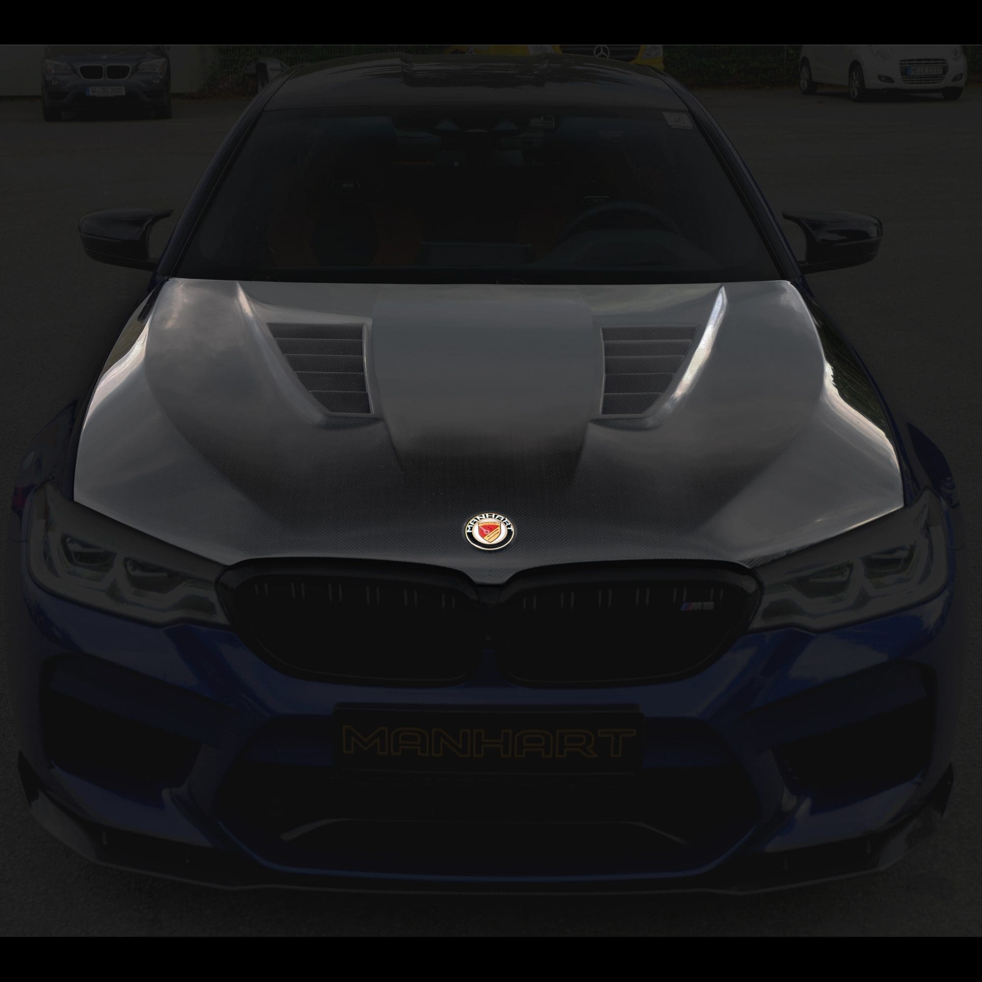 MANHART Carbon Hood for BMW F10 M5 (Competition) with GTR Air-Vents -  MANHART Performance - True High Performance Cars