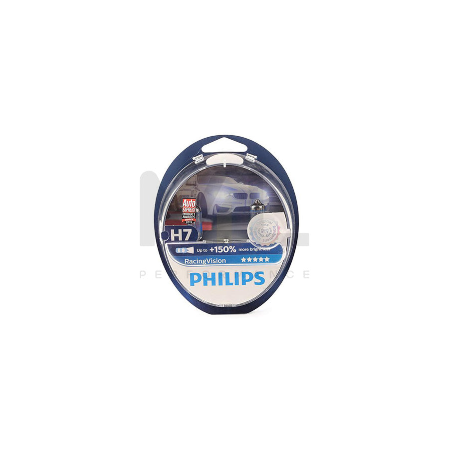 Philips RacingVision H7 12972RVS2 Headlamps (12V, 55W, 2 Bulbs) – Autosparz