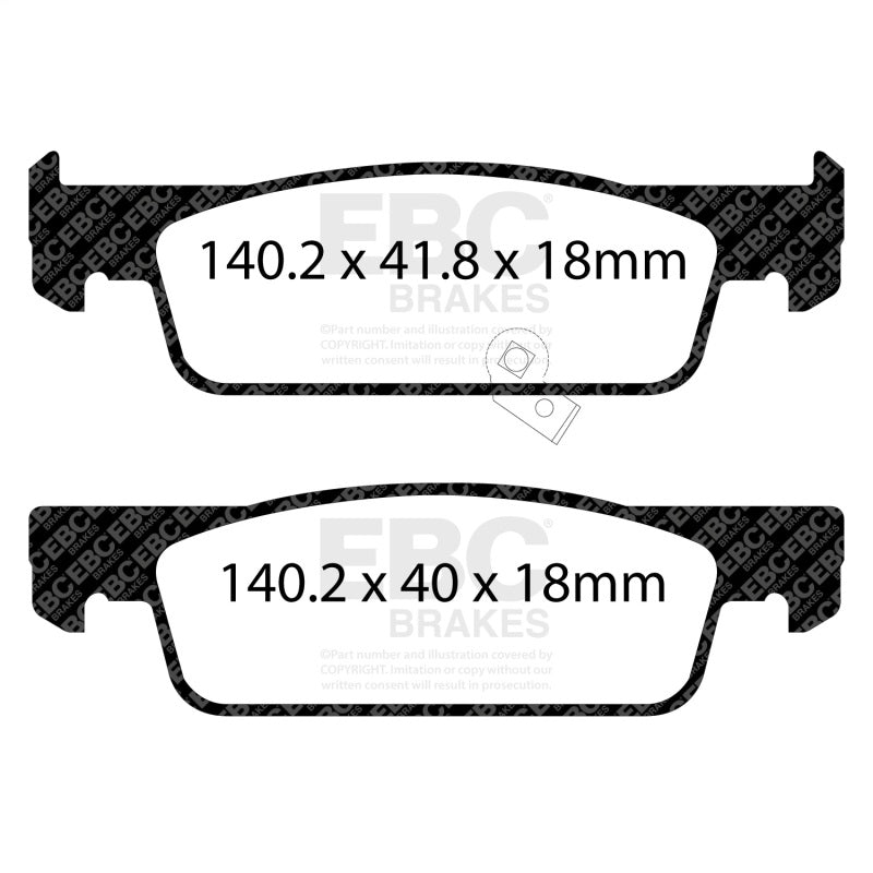 EBC 16-17 Smart Fortwo Ultimax Front Brake Pads