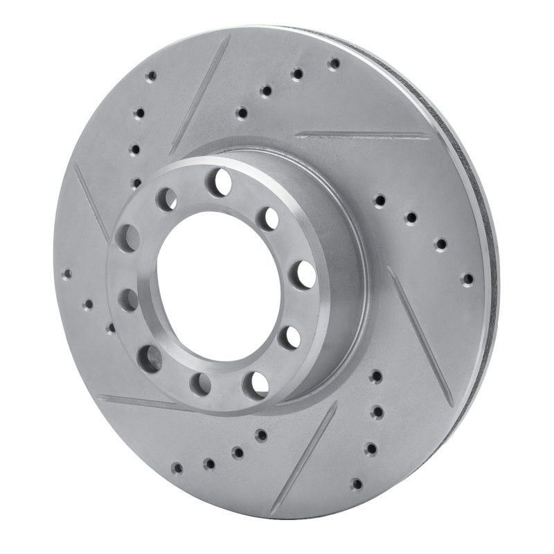 R1 Concepts R1 72-74 Mercedes-Benz 350SL Front Left Drilled & Slotted Silver Brake Rotor