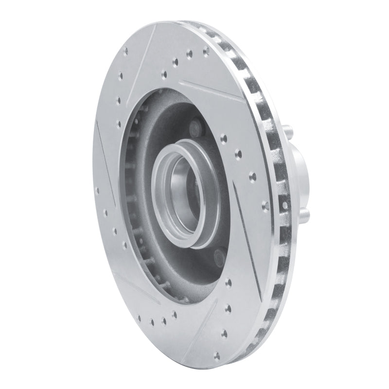 R1 Concepts R1 87-90 Dodge DAKOTA RWD Front Right Drilled & Slotted Silver Brake Rotor