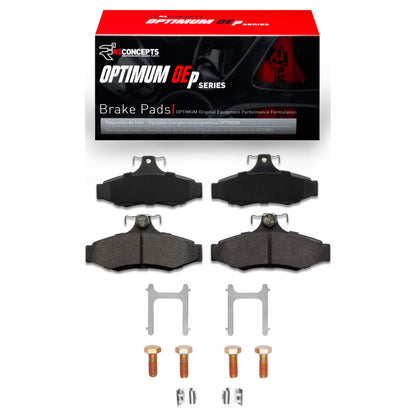 R1 Concepts R1 97-04 Daewoo Leganza Rear Optimum OE Pads & Hardware Kit