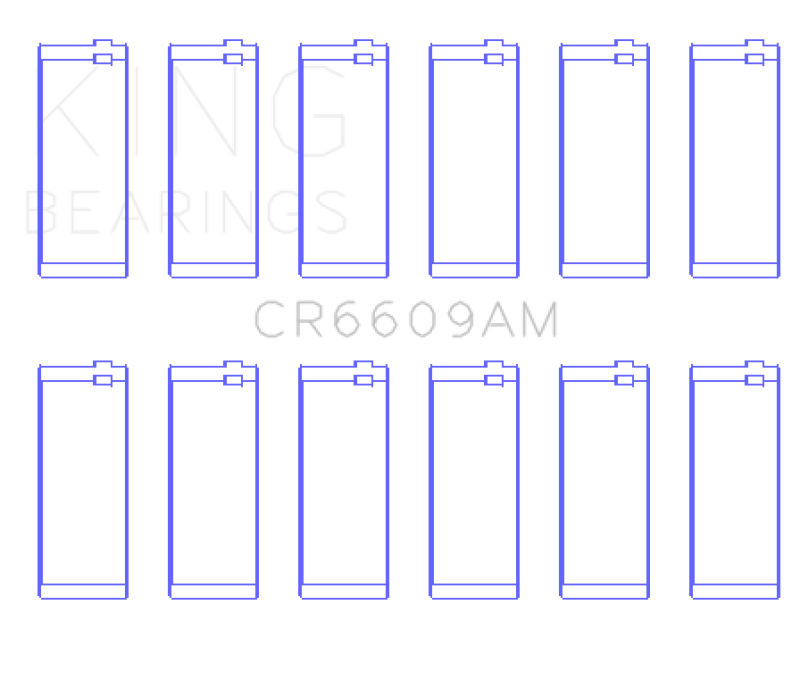 King Engine Bearings BMW M30/M32/B35 (Size +0.50mm) Connecting Rod Bearing Set