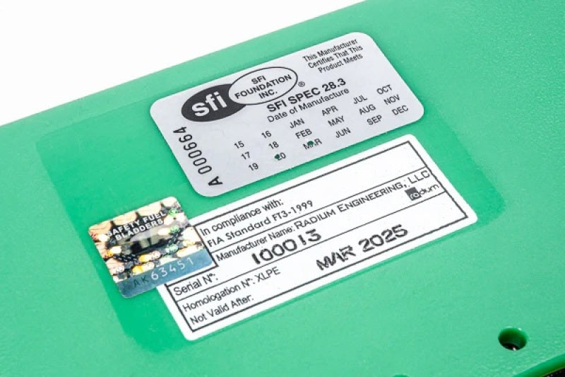 Radium Engineering R06A Fuel Cell Bladder - 6 Gallon