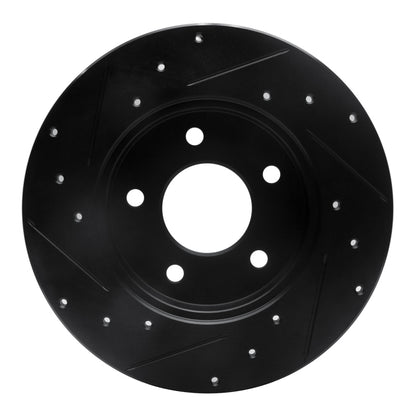 R1 Concepts R1 92-05 Buick Park Avenue Rear Right Drilled & Slotted Black Brake Rotor