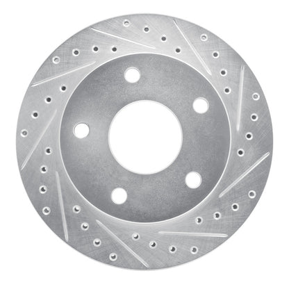 R1 Concepts R1 94-99 Dodge Ramcharger (Mexico) Front Right Drilled & Slotted Silver Brake Rotor