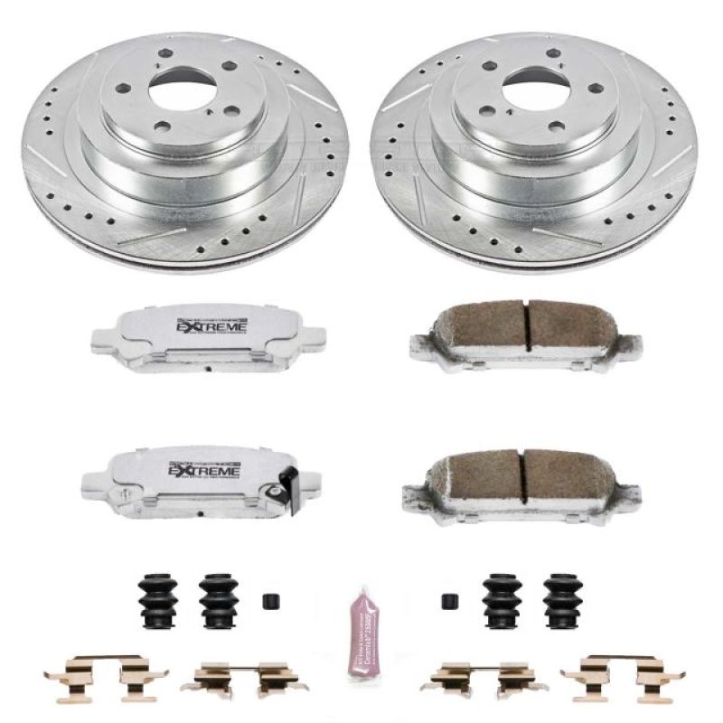 PowerStop Power Stop 05-09 Subaru Legacy Rear Z26 Street Warrior Brake Kit