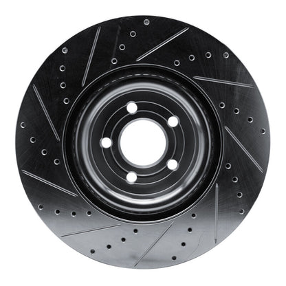 R1 Concepts R1 20-25 Ford Explorer Front Right Drilled & Slotted Silver Brake Rotor