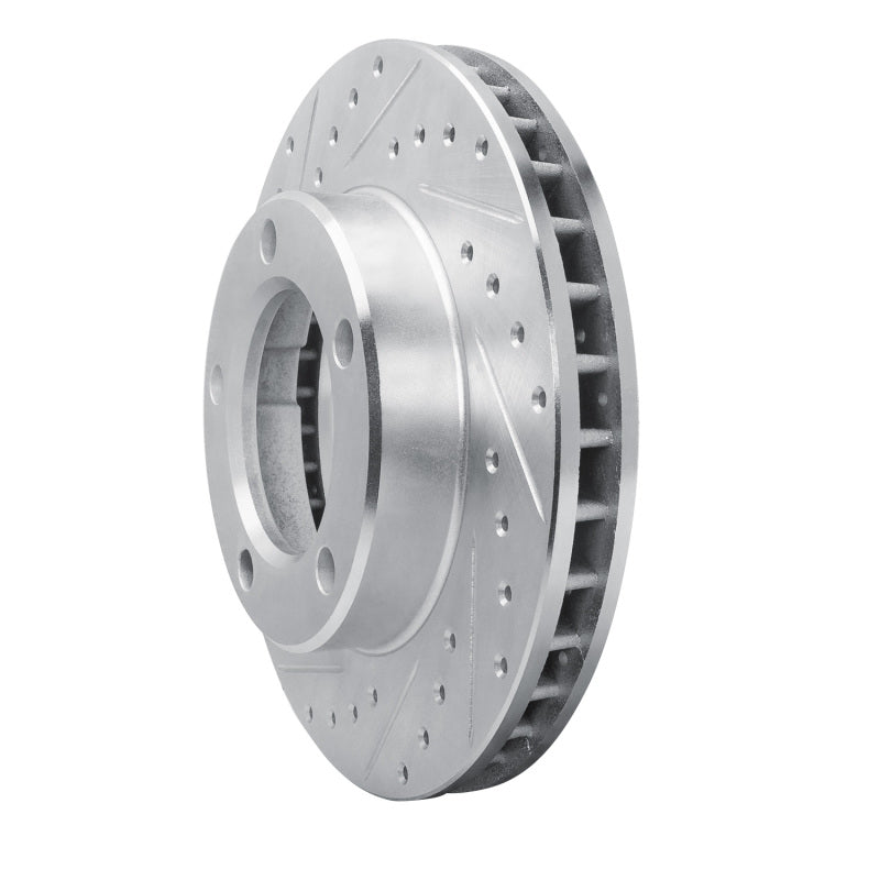 R1 Concepts R1 80-93 Dodge W100 Front Left Drilled & Slotted Silver Brake Rotor